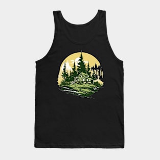 Cabin in Woods Tank Top